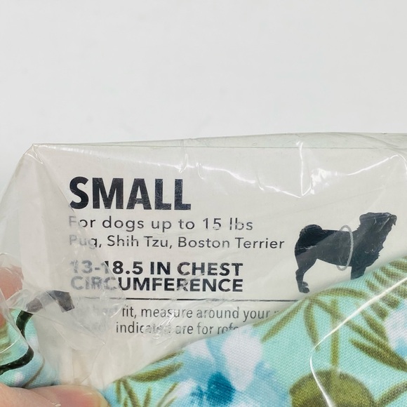 NWT Vibrant Life Dog Harness Hawaiian Shirt Harness Blue Green Small(15 pounds<) - Picture 6 of 6